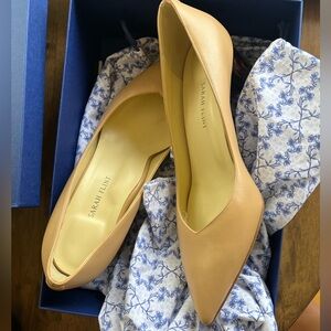 Brand new with box Sarah Flint NYC Nude Emma pumps WITH ORIGINAL BOX & dust bags
